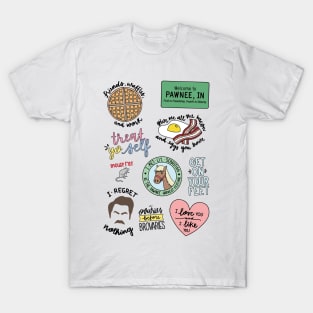 Parks and Recreation TV Show Art T-Shirt